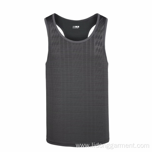 Sports Workout Fitness Ribbed Gym Tank Top Men